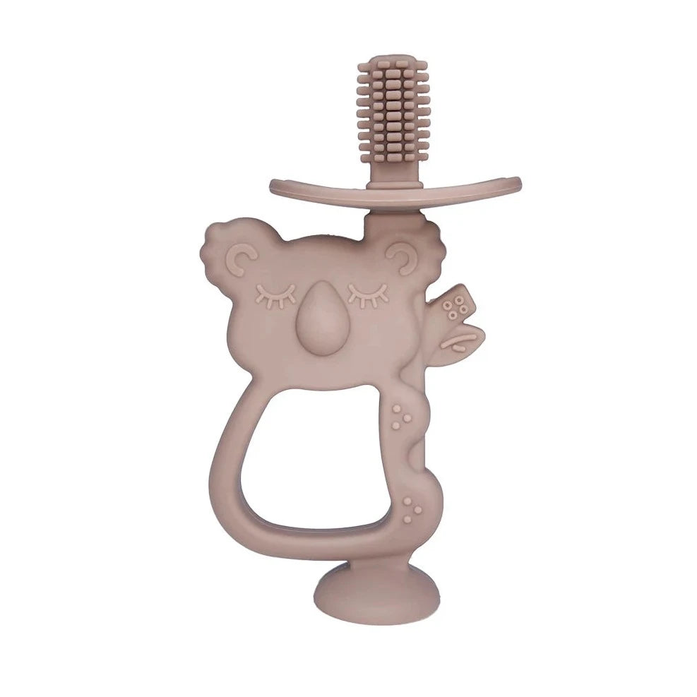 Baby Silicone Training Teether/Toothbrush | Koala Design