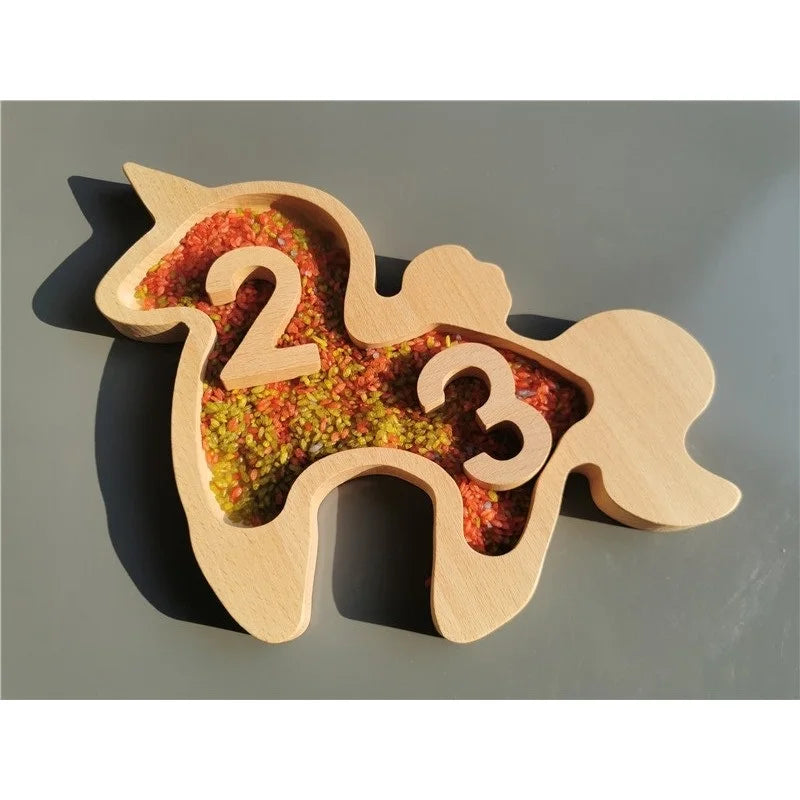 Wooden Round Sorting Trays