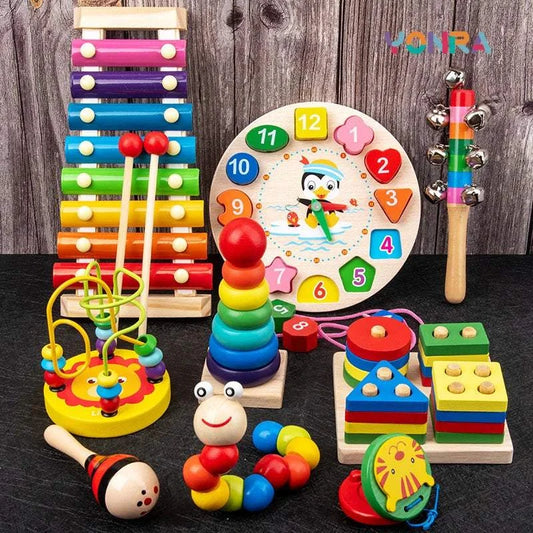9-in-1 Wooden Montessori Toys Set