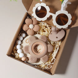 Flower Teether & Baby Sunglass Gift Set | Oliver Montessori Toys