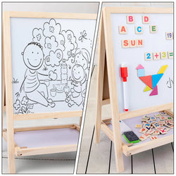 Standing Art Easel Tabletop Chalkboard | Oliver Montessori Toys