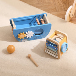 Montessori 5-in-1 Wooden Ship Activity Toy | Oliver Montessori Toys