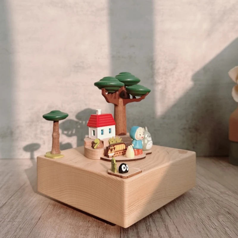 Wooden Carousel Music Box – Wind-Up Gift for Kids & Collectors | Oliver & Company Montessori Toys