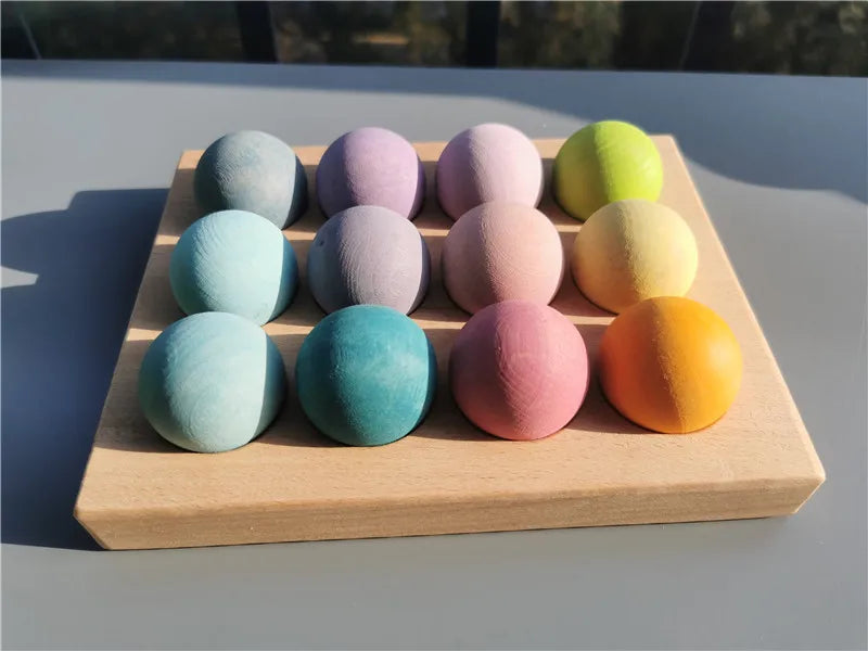 Music Sounding Trees and Marble Run with Balls | Oliver & Company Montessori Toys