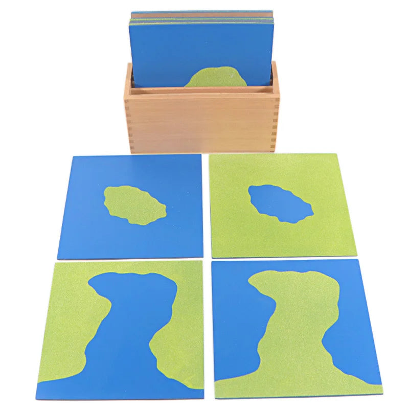 Montessori Land and Water Forms Wooden Geography Material