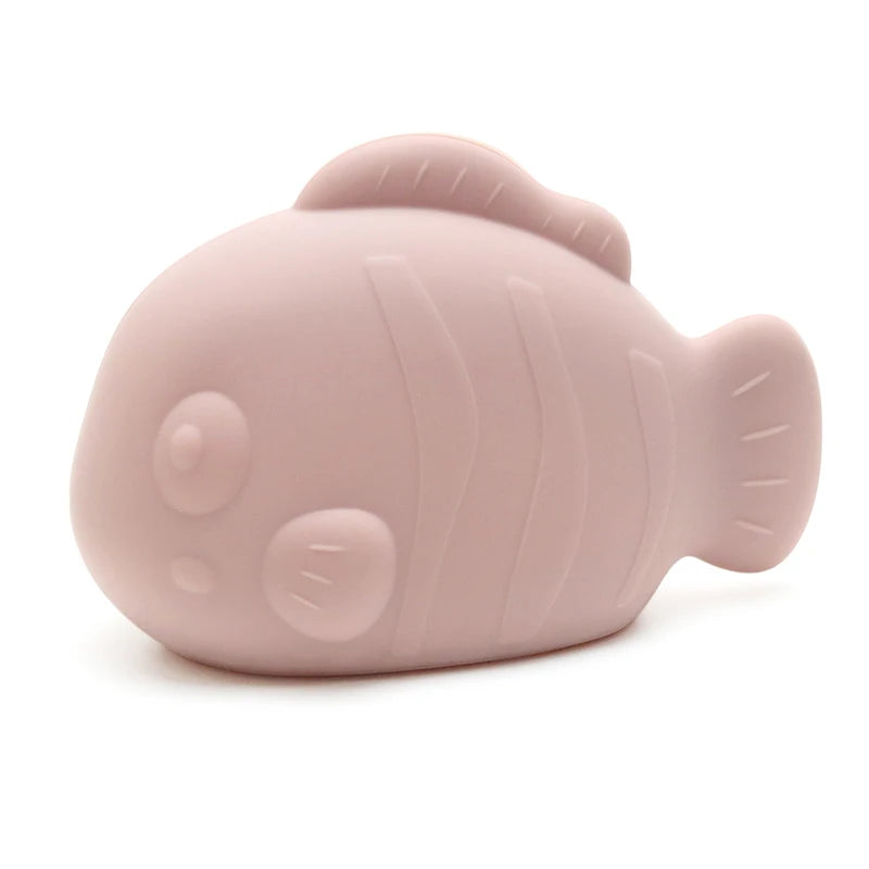 Silicone Fish Bath Toy – Squeeze and Spray Water Toy for Babies