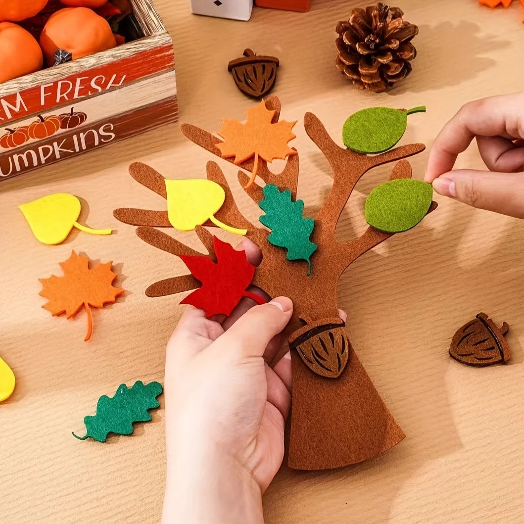 Felt Tree Craft Kit for Kids – Montessori DIY Art Activity – Oliver & Company
