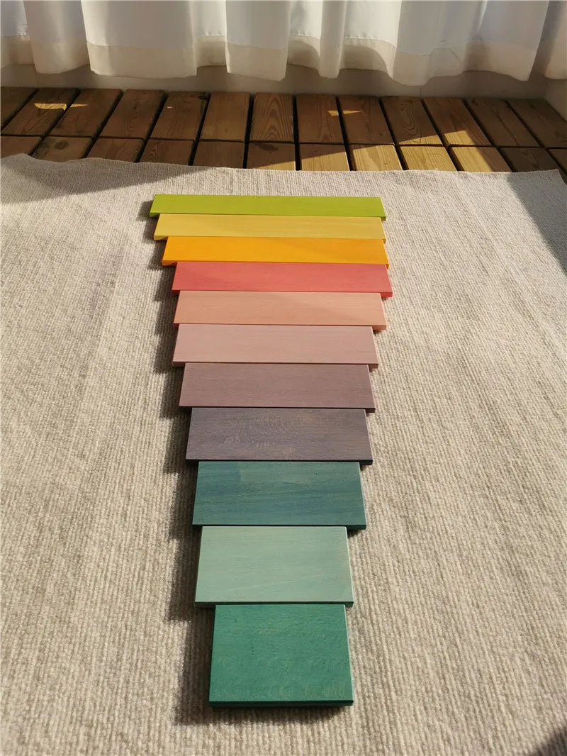 Montessori Large Basswood Arch, Semi-Circle, Tree, Peg Doll, and Ball Set