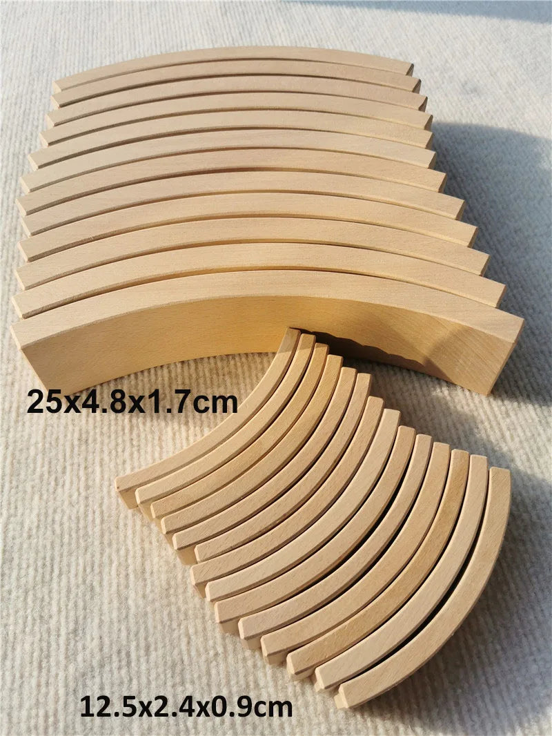 Wooden Rainbow Arch Stacking Blocks for Kids