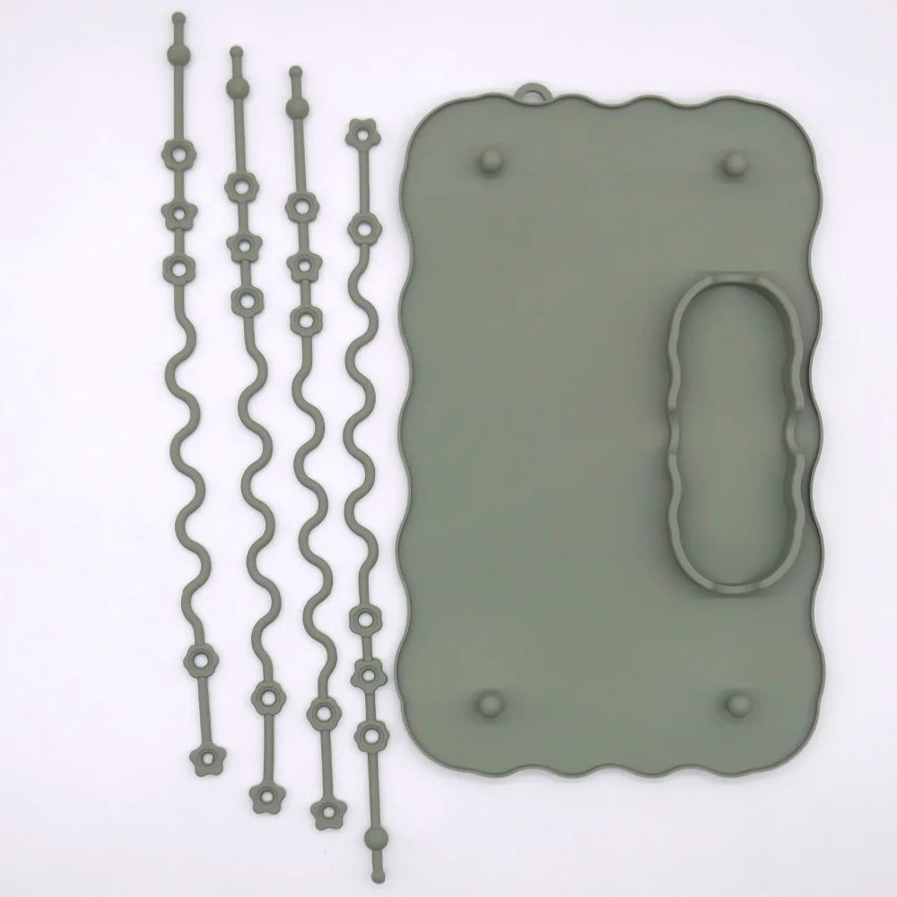 Sage suction placemat with tether straps
