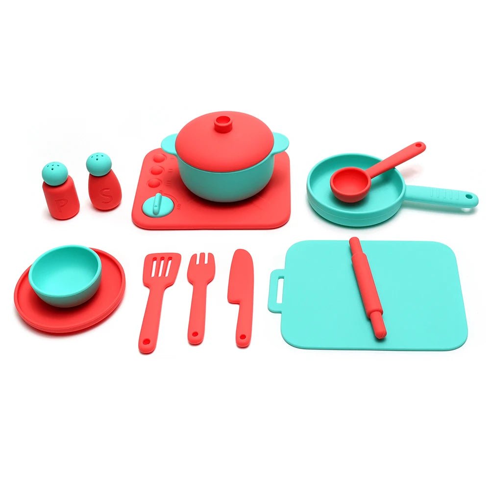Food Grade Silicone Kitchen Toys Set for Kids
