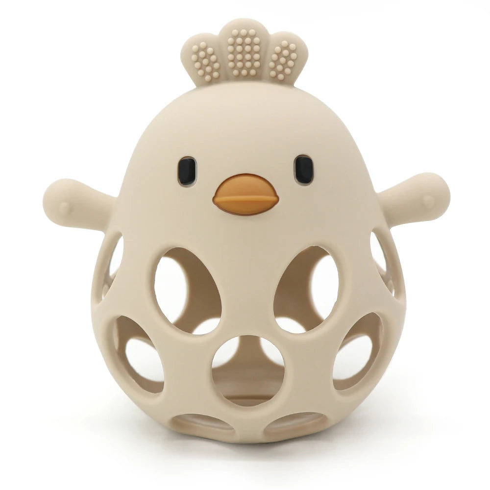 Oliver & Company Cartoon Chicken Teething Toy