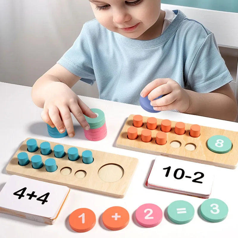 Ten Frame Sets Math Game | Oliver & Company Montessori Toys