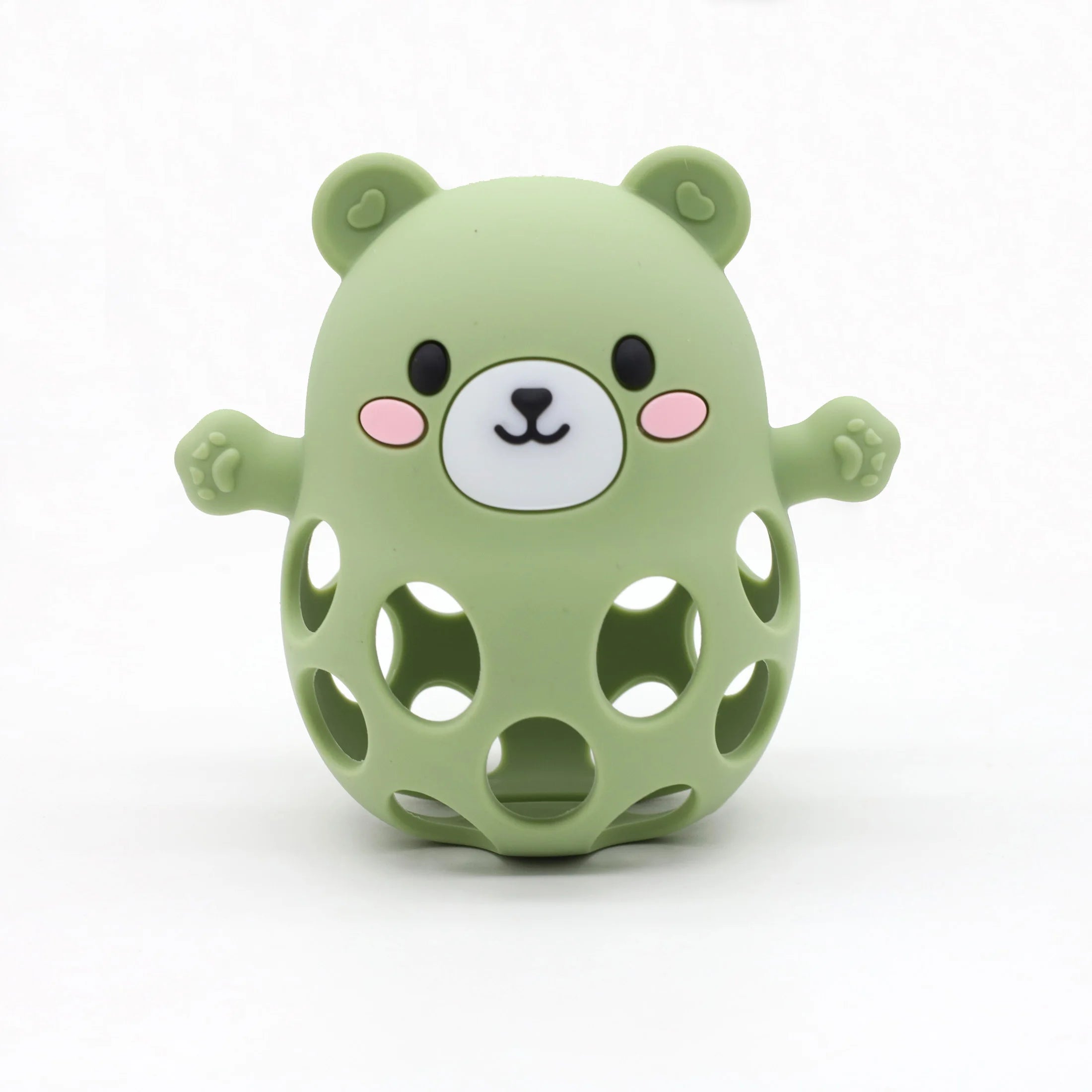 Bear Silicone Teether Ball