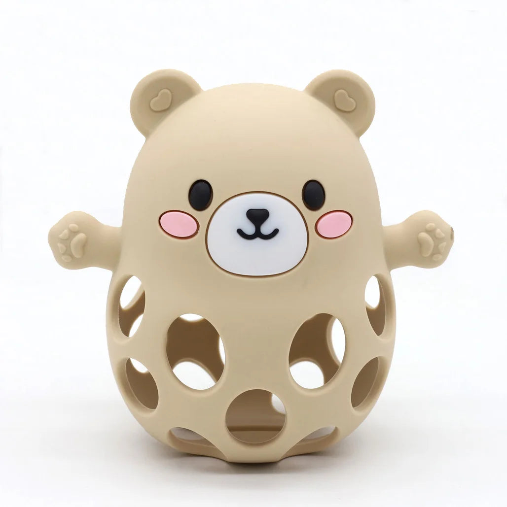 Bear Silicone Teether Ball