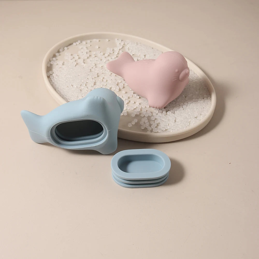 Baby Silicone Seal Bath Toy – Soft BPA-Free Water Toy for Babies