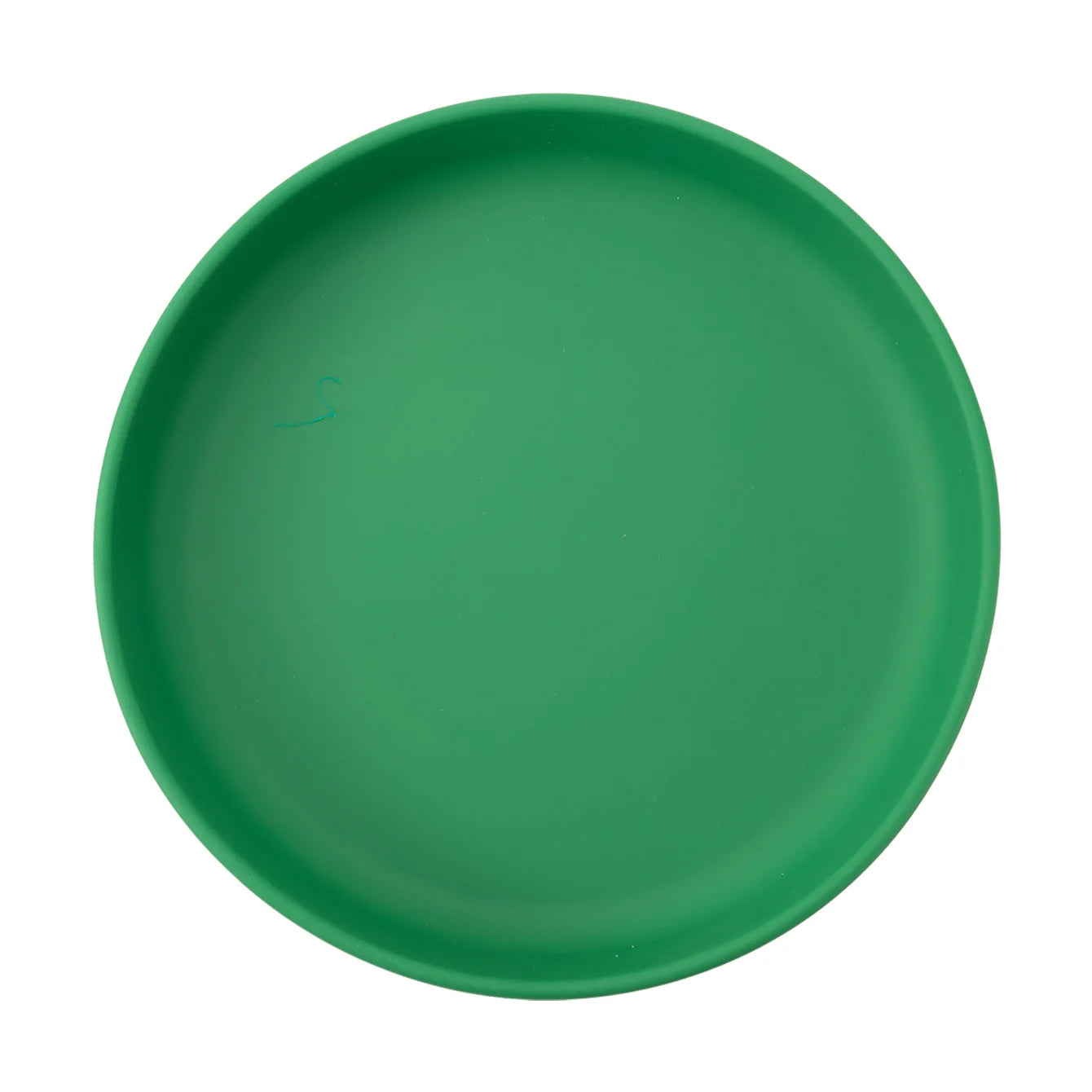 Round silicone suction plate in Green