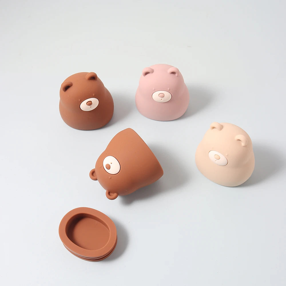 Silicone Bear Bath Toy | Oliver & Company Montessori Toys