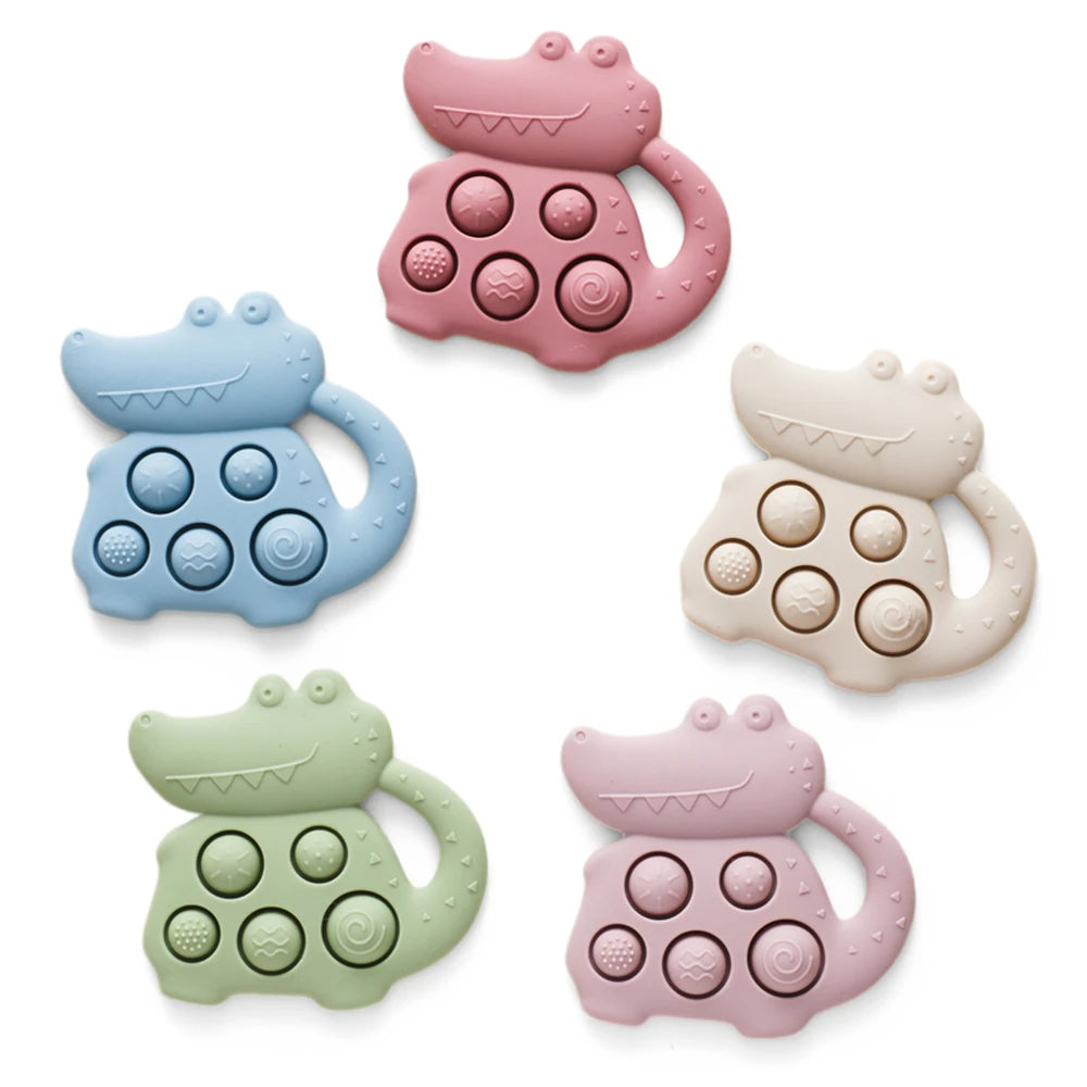 Silicone Dinosaur Baby Teether 