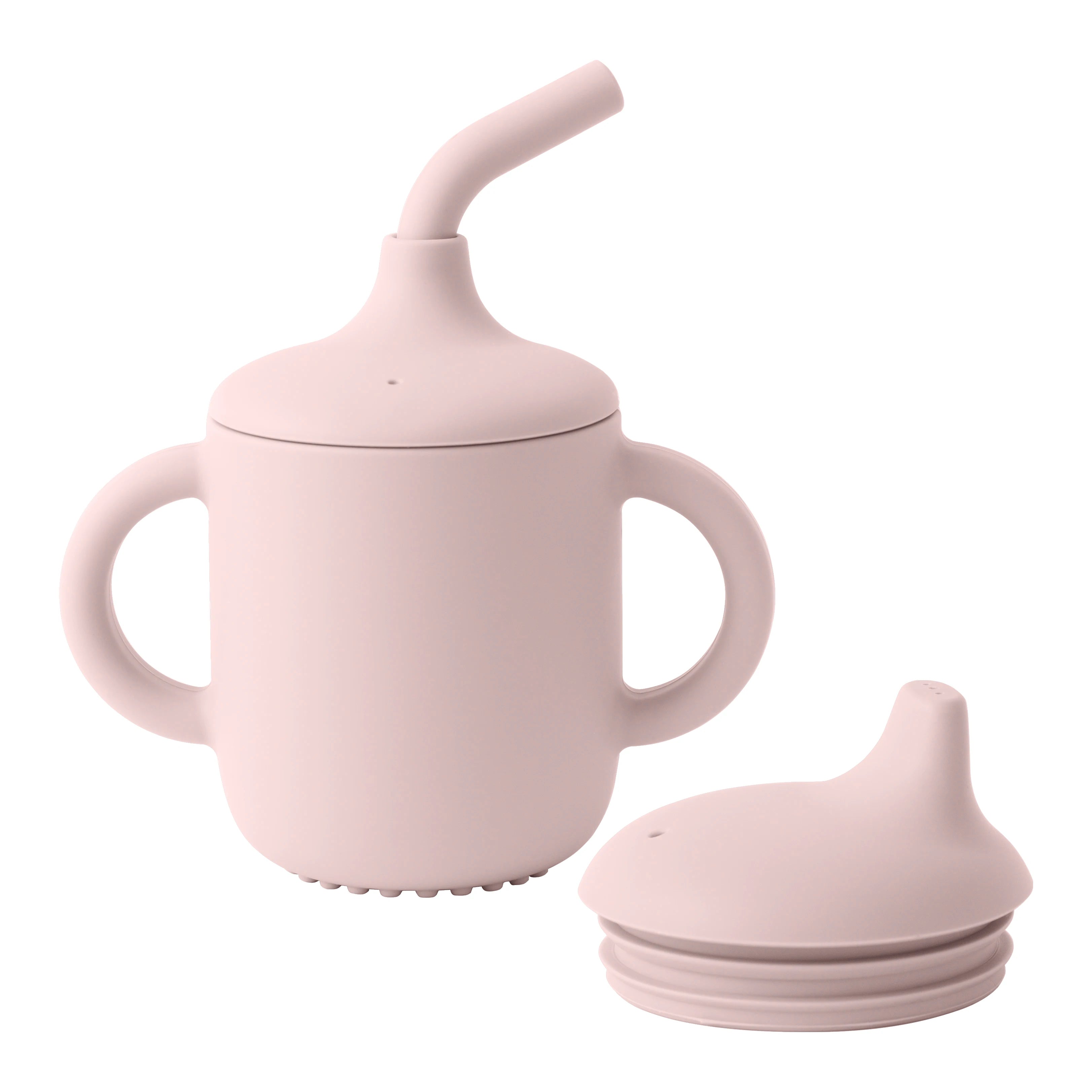 2-in-1 Baby Silicone Cup with Straw & Sippy Lid – BPA-Free
