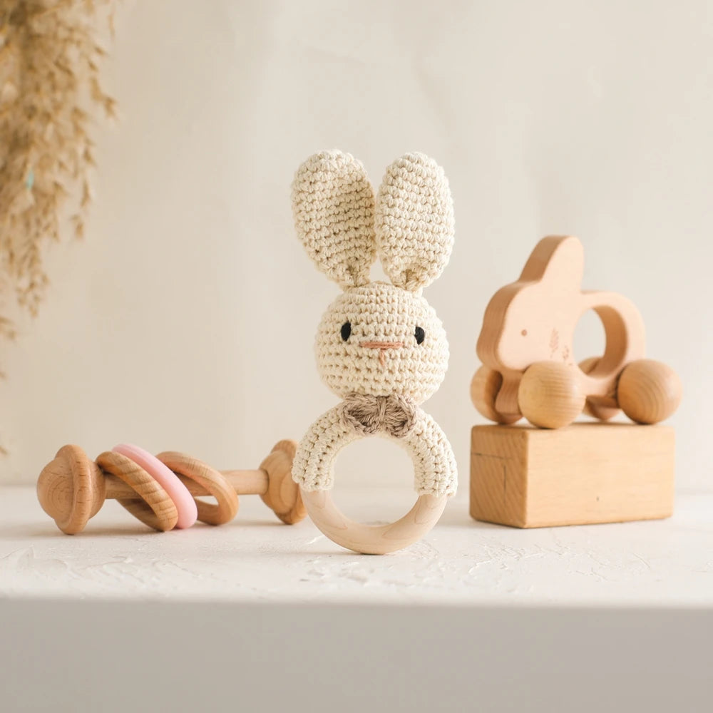 Animal Rattle Set | Oliver and Company Montessori Toys