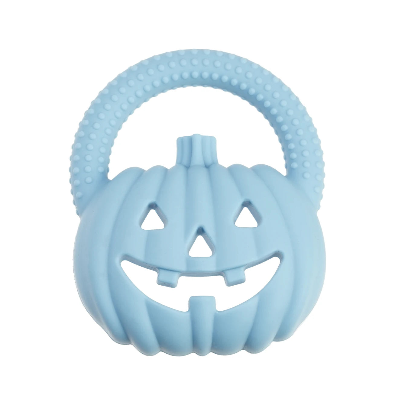 Pumpkin Silicone Teether | Oliver and Company Montessori Toys