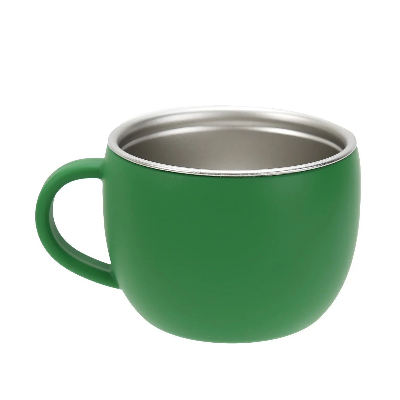 Stainless steel and silicone toddler mug in Green