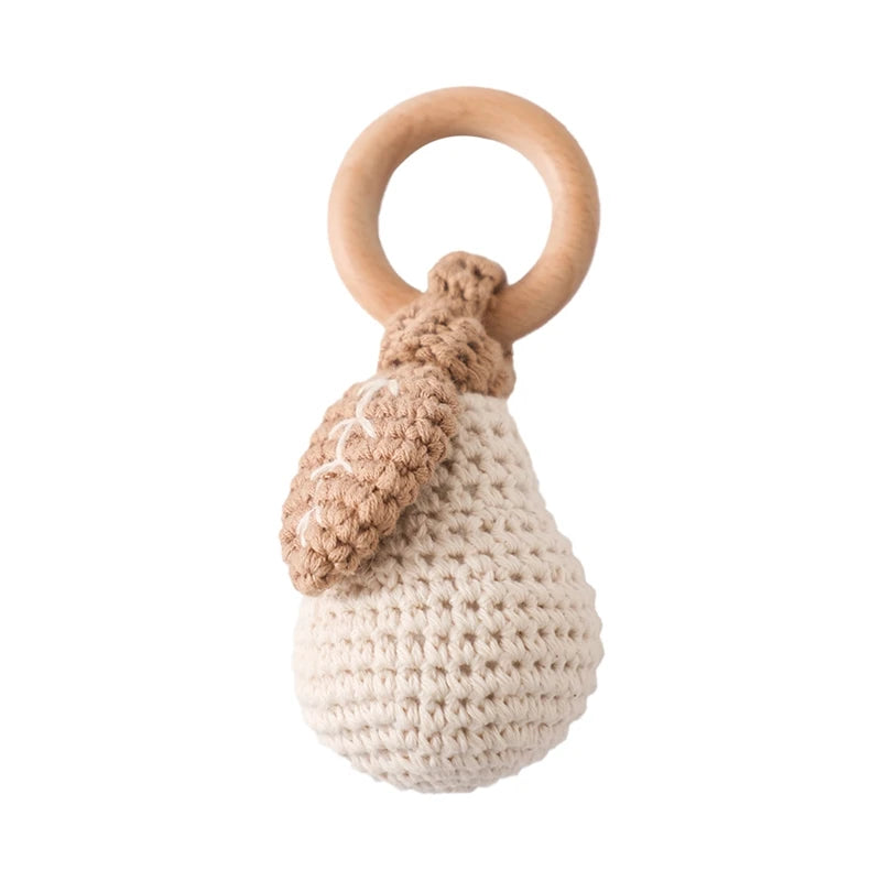 Handmade Wooden Crochet Rattles - 22 Styles