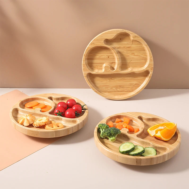 Elephant Divided Plate and Tableware Sets