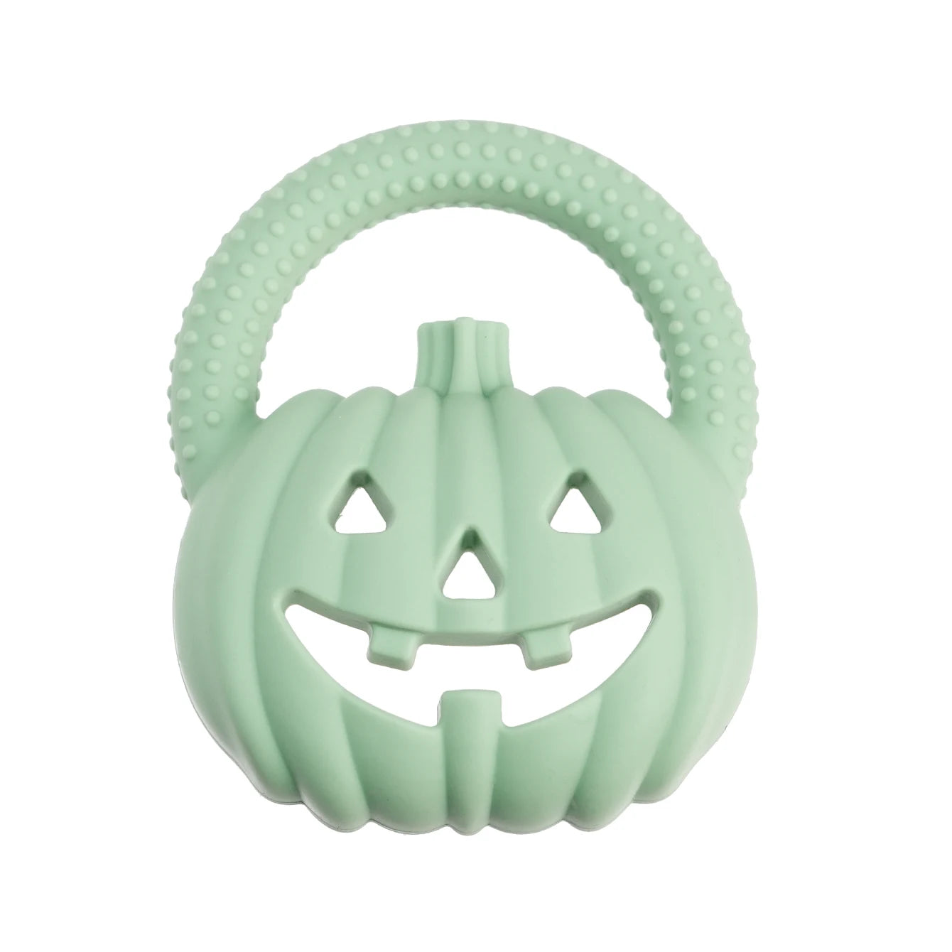 Pumpkin Silicone Teether | Oliver and Company Montessori Toys