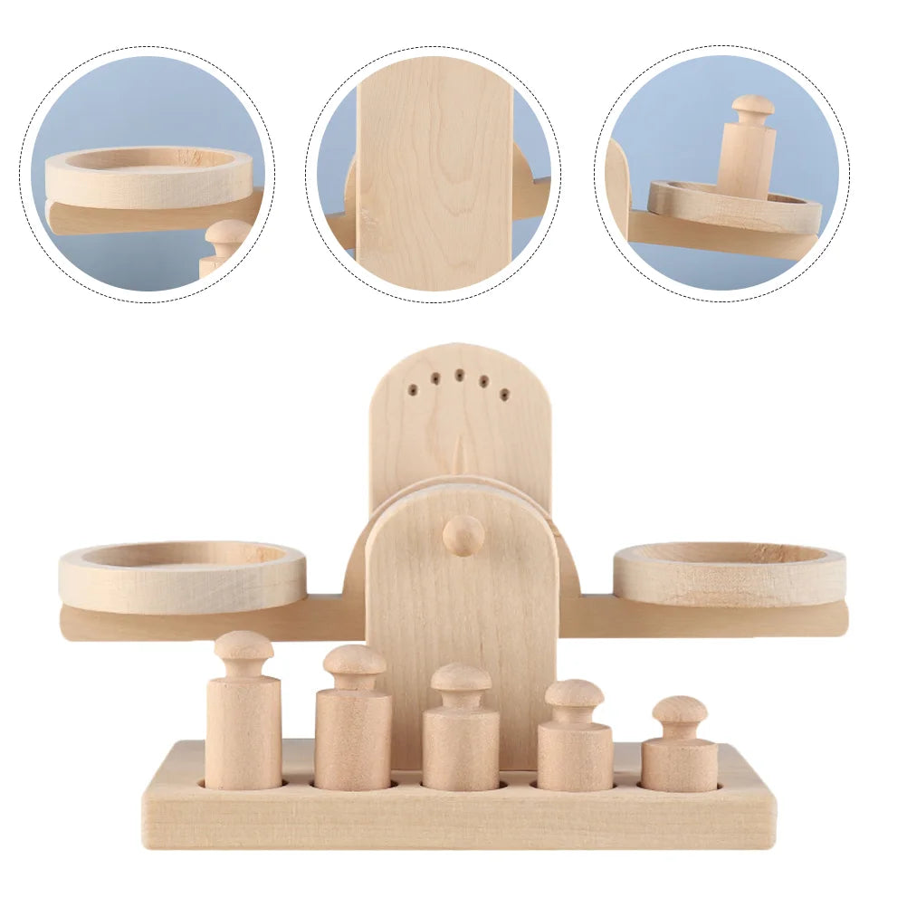 Wooden Balance Scale Toy | Oliver Montessori Toys