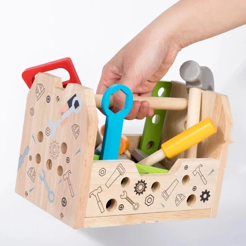 Montessori 3-in-1 Tool Table Toy | Oliver Montessori Toys