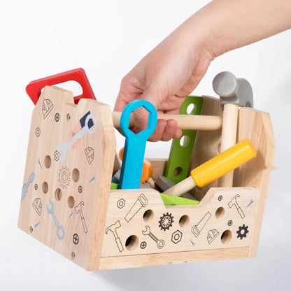 Montessori 3-in-1 Tool Table Toy | Oliver Montessori Toys