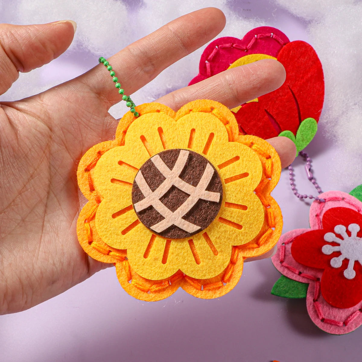Felt Flower Sewing Kit for Kids – 9 Designs – Oliver & Company