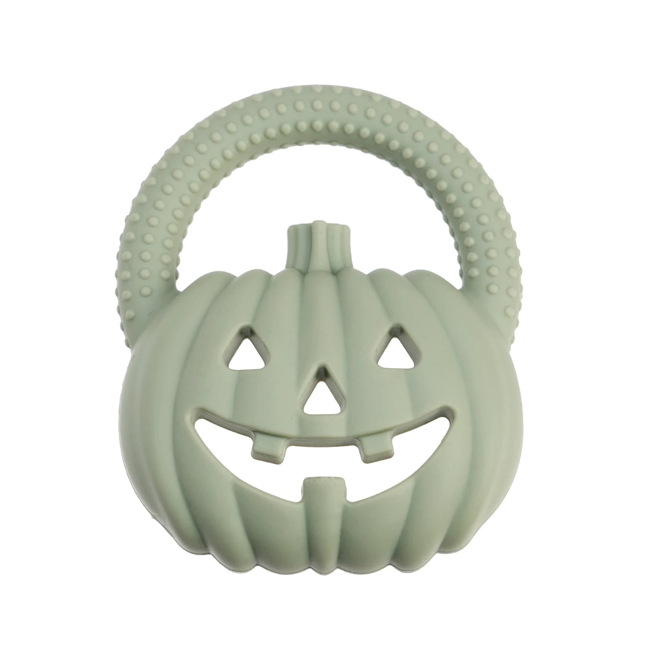 Pumpkin Silicone Teether | Oliver and Company Montessori Toys