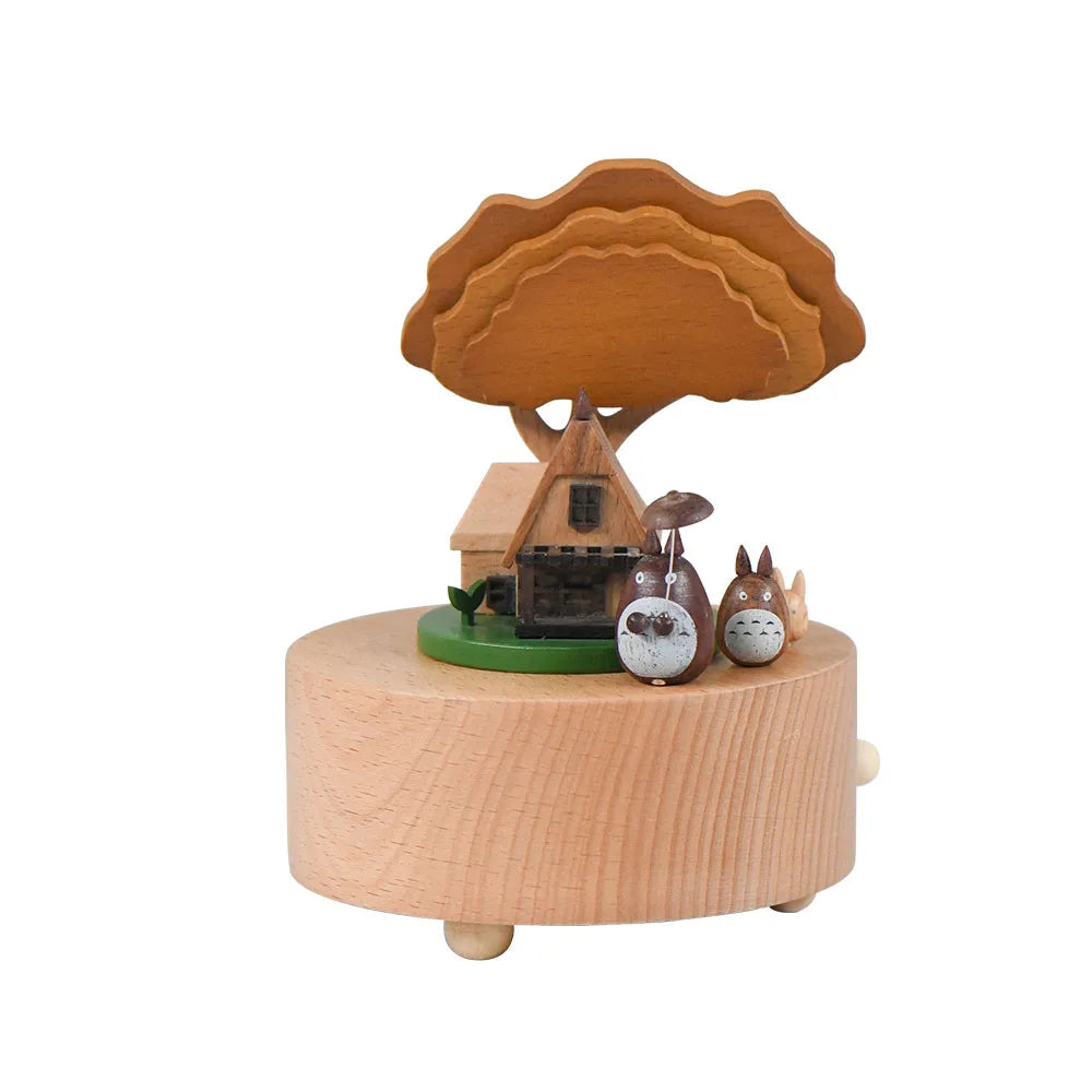 Wooden Cat Treehouse Music Box  | Oliver & Company 'Montessori Toys