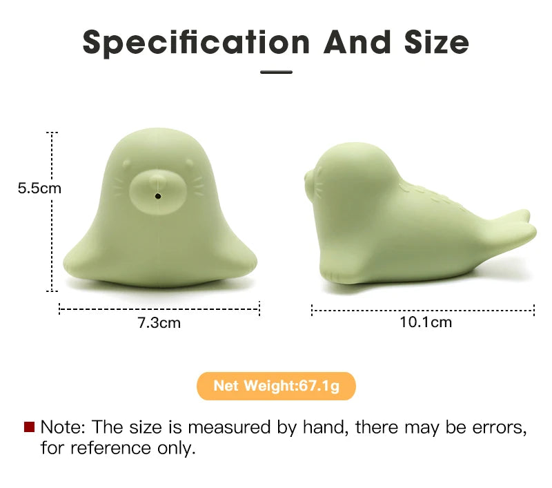 Baby Silicone Seal Bath Toy – Soft BPA-Free Water Toy for Babies
