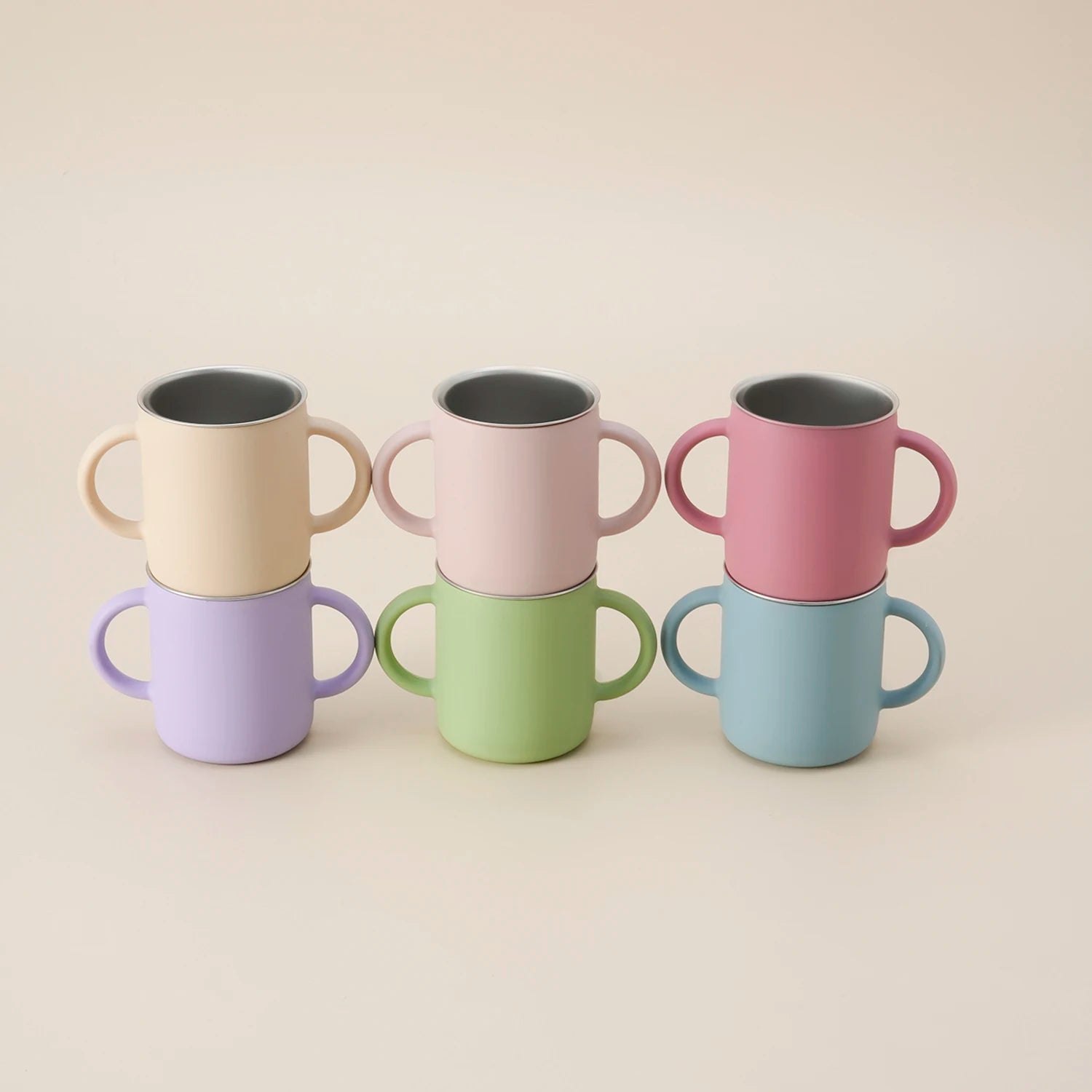 2-in-1 Silicone Baby Cup with Detachable Stainless-Steel Inner | Oliver & Company Montessori Toys