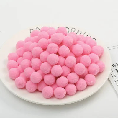 500/2000Pcs Mixed Color Fluffy Soft Colored Pompoms for Crafts