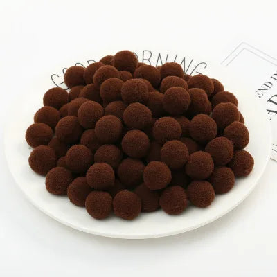 500/2000Pcs Mixed Color Fluffy Soft Colored Pompoms for Crafts