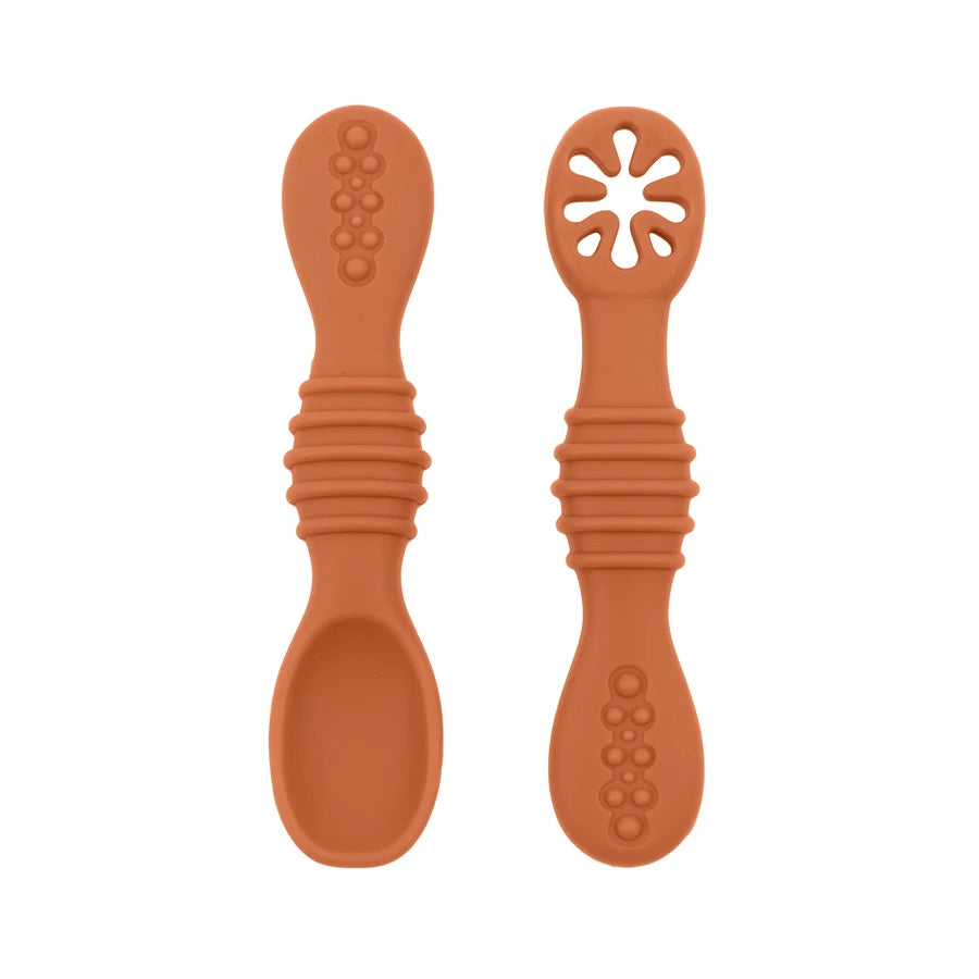Terracotta bendable silicone spoon set