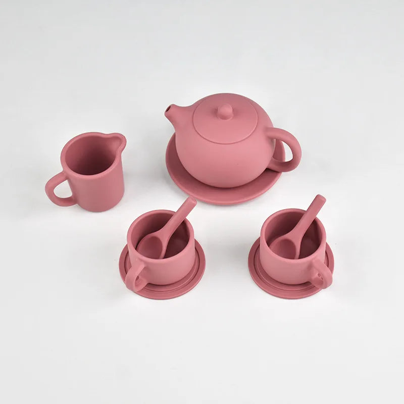 Silicone Tea Party Set for Kids | Oliver Montessori Toys