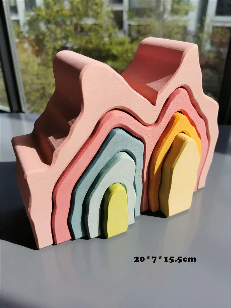 Wooden Elemental Stacking Toys