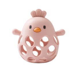 Colorful Cartoon Chicken Baby Silicone Teether | BPA-Free