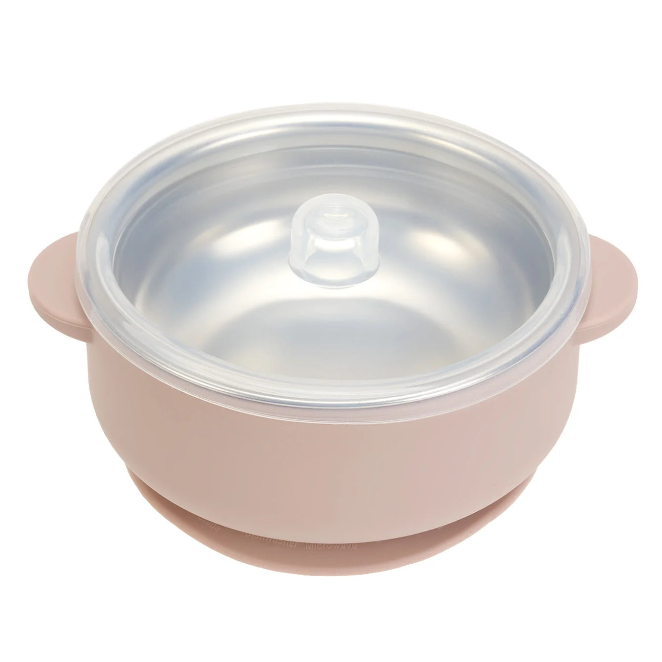 Stainless Steel Silicone Suction Bowl with Lid | Oliver & Company Montessori Toys