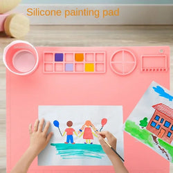 Washable Siliconei Painting Mat for Kids | Oliver Montessori