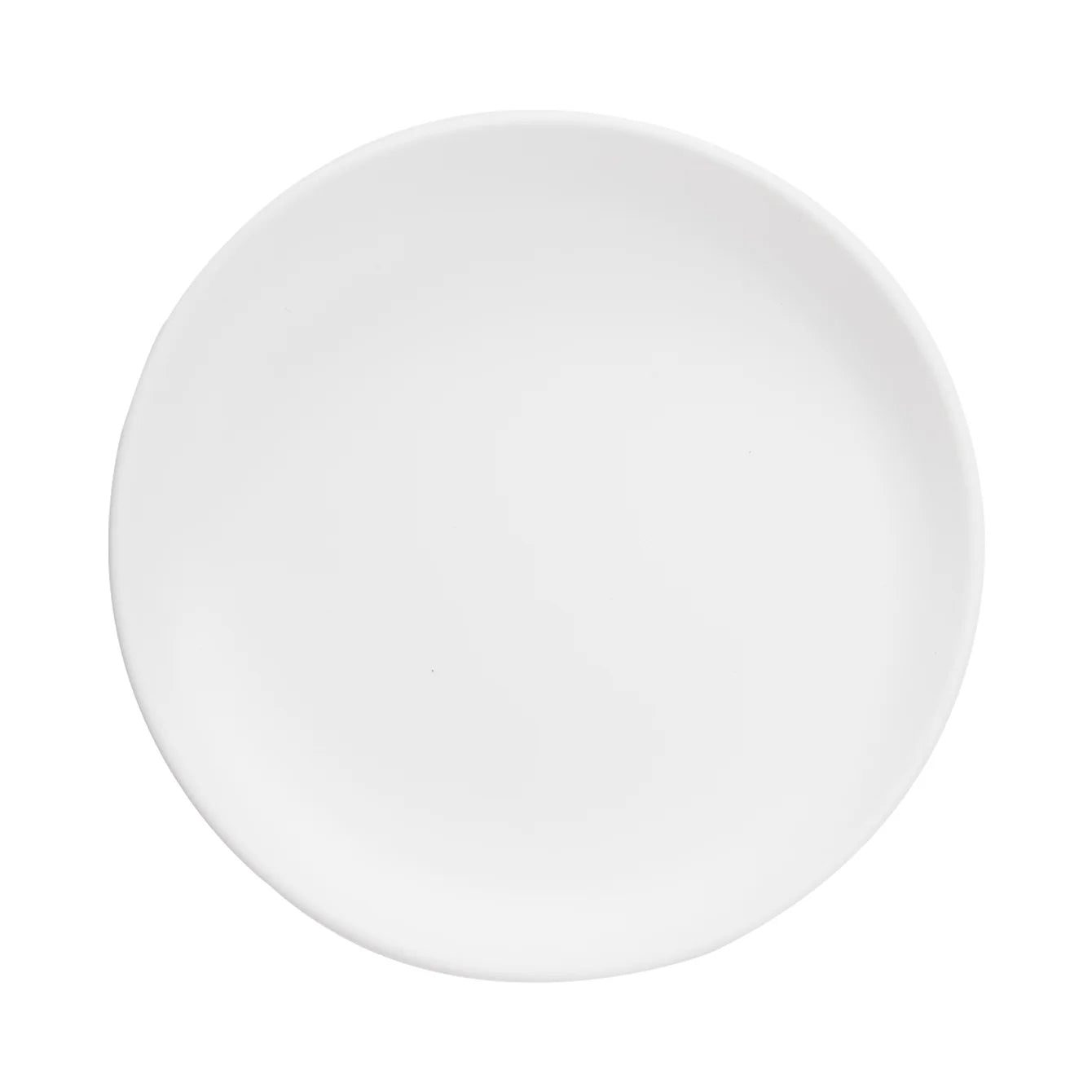 Round silicone suction plate in White