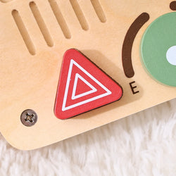 Little Driver Wooden Busy Board hazard- Pretend Driving Fun by Oliver Montessori