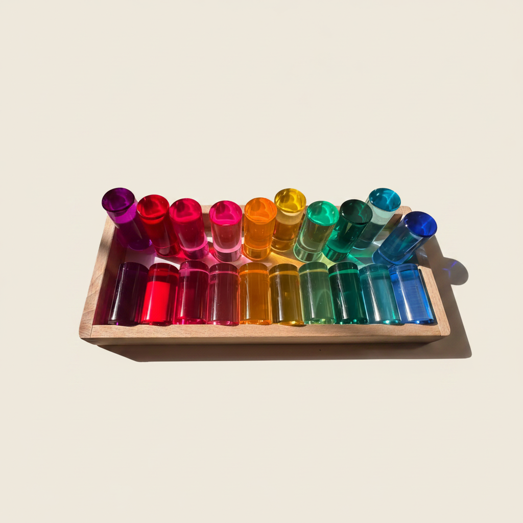 Rainbow Transparent Acrylic Arch Stacker for Kids