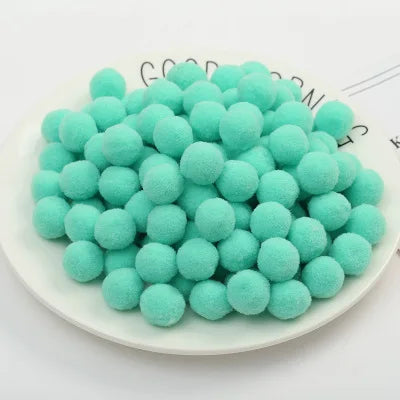 500/2000Pcs Mixed Color Fluffy Soft Colored Pompoms for Crafts